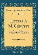 Lettre A M. Cérutti