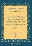 Annalen des Vereins für Nassauische Altertumskunde und Geschichtsforschung, Vol. 18
