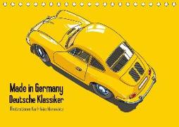 Made in Germany - Illustrationen deutscher Oldtimer (Tischkalender 2019 DIN A5 quer)