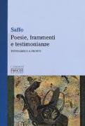 Poesie, frammenti e testimonianze. Testo greco a fronte