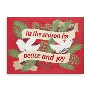 Peace and Joy Doves Holiday Glitz