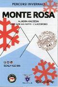 Percorsi invernali Monte Rosa 1 : 25.000