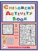 Activity Books for 5 Year Olds: An activity book with 120 puzzles, exercises and challenges for kids aged 4 to 6