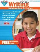 Everyday Writing Intervention Activities Grade K Book Teacher Resource