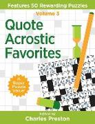 Quote Acrostic Favorites: Features 50 Rewarding Puzzles