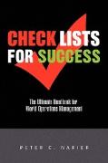CHECK LISTS FOR SUCCESS