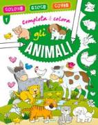 Gli animali. Completa & colora