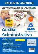 Auxiliar Administrativo, Servicio Andaluz de Salud. Temario común y test, temario específico 1 y 2, test, casos prácticos y simulacros de examen