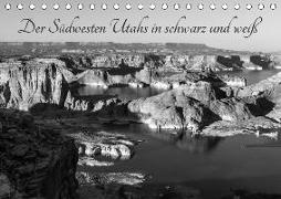 Der Südwesten Utahs in schwarz und weiß (Tischkalender 2019 DIN A5 quer)