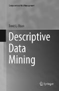 Descriptive Data Mining