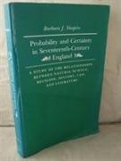 Probability and Certainty in Seventeenth-Century England