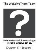 Solution Manual: Stewart Single Variable Calculus 8th Ed.: Chapter 11 - Section 1