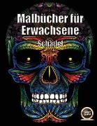 Malbuch für Erwachsene (Tag der Toten): Ein erwachsenes Malbuch mit 50 Tagen Totenschädel: 50 Schädel zum Ausmalen mit dekorativen Elementen