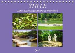 Stille. Japanische Gartenkunst und Weisheiten (Tischkalender 2019 DIN A5 quer)