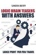 Logic Brain Teasers with Answers: Knossos Puzzles - Large Print for Fun Travel