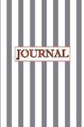 Journal: Gray and White Striped