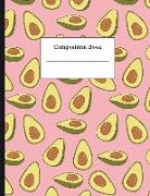 Composition Book: Hand Drawn Avocado College Ruled Notebook for Taking Notes Journaling School or Work for Girls