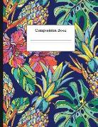 Composition Book: Exotic Tropical Pattern College Ruled Notebook for Taking Notes Journaling School or Work for Girls