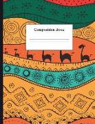 Composition Book: Ethnic African Pattern College Ruled Notebook for Taking Notes Journaling School or Work for Girls