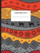 Composition Book: Ethnic African Pattern College Ruled Notebook for Taking Notes Journaling School or Work for Girls