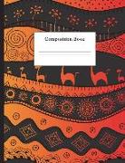 Composition Book: Ethnic African Pattern College Ruled Notebook for Taking Notes Journaling School or Work for Girls