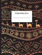 Composition Book: Ethnic African Pattern College Ruled Notebook for Taking Notes Journaling School or Work for Girls