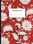 Composition Book: Japanese Style Floral Pattern College Ruled Notebook for Taking Notes Journaling School or Work for Girls