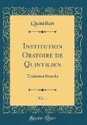 Institution Oratoire de Quintilien, Vol. 1