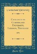 Catalogue of Cumberland University, Lebanon, Tennessee