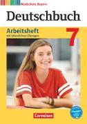 Deutschbuch, Sprach- und Lesebuch, Realschule Bayern 2017, 7. Jahrgangsstufe, Arbeitsheft mit interaktiven Übungen auf scook.de, Mit Lösungen