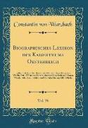 Biographisches Lexikon des Kaiserthums Oesterreich, Vol. 39