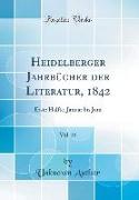 Heidelberger Jahrbücher der Literatur, 1842, Vol. 35