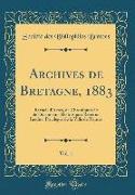 Archives de Bretagne, 1883, Vol. 1