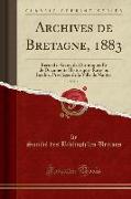 Archives de Bretagne, 1883, Vol. 1
