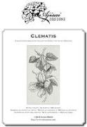 Clematis. Blackwork design