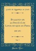 Bulletin de la Société de Linguistique de Paris, Vol. 7