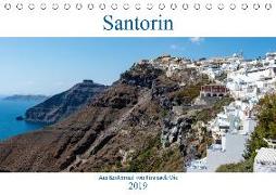 Santorin - Am Kraterand von Fira nach Oia (Tischkalender 2019 DIN A5 quer)