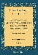 Zeitschrift des Vereins für Geschichte und Alterthum Schlesiens, 1899, Vol. 33