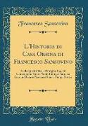 L'Historia di Casa Orsina di Francesco Sansovino