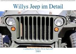 Willys Jeep im Detail vom Frankfurter Taxifahrer Petrus Bodenstaff (Wandkalender 2019 DIN A2 quer)