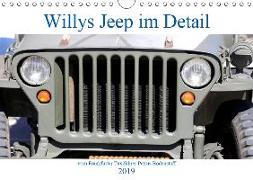 Willys Jeep im Detail vom Frankfurter Taxifahrer Petrus Bodenstaff (Wandkalender 2019 DIN A4 quer)