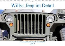 Willys Jeep im Detail vom Frankfurter Taxifahrer Petrus Bodenstaff (Wandkalender 2019 DIN A3 quer)
