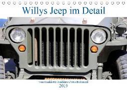 Willys Jeep im Detail vom Frankfurter Taxifahrer Petrus Bodenstaff (Tischkalender 2019 DIN A5 quer)