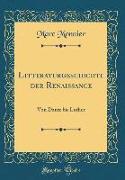 Litteraturgeschichte der Renaissance