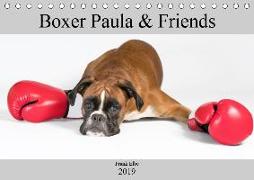 Boxerhündin Paula and Friends (Tischkalender 2019 DIN A5 quer)