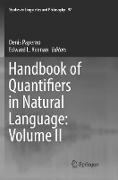 Handbook of Quantifiers in Natural Language: Volume II