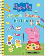 Peppa Pig Rätseln, Stickern, Basteln. Mit 100 farbenfrohen Stickern