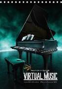 VIRTUAL MUSIC - Musikinstrumente in Hyperrealistischen Illustrationen (Tischkalender 2019 DIN A5 hoch)