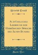 Ausführliches Lehrbuch der Hebräischen Sprache des Alten Bundes (Classic Reprint)