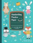 Handwriting Practice Paper: 100 Blank Handwriting Practice-Notebook for Kindergarten to Early Childhood